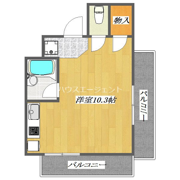 SKガーデン西葛西Ⅲ　 801号室 間取り