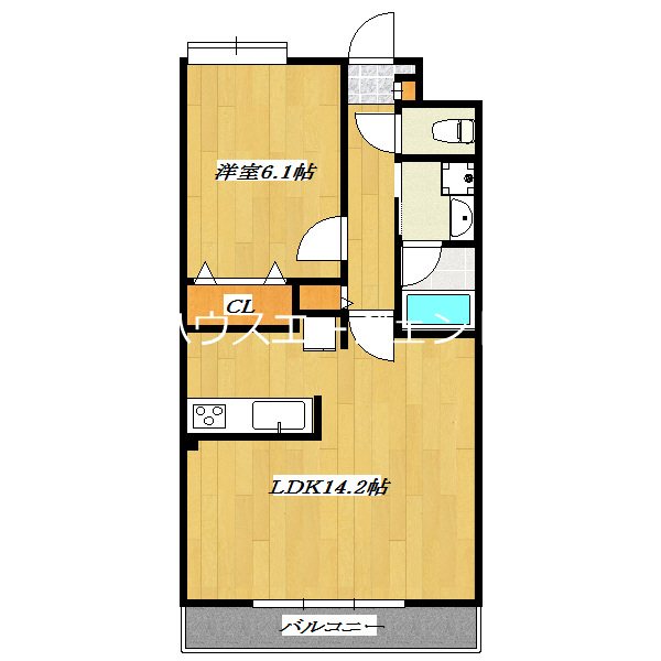 Y&rsquo;s　Happiness 303号室 間取り