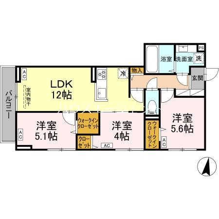 グラナーデ中葛西 301号室 間取り