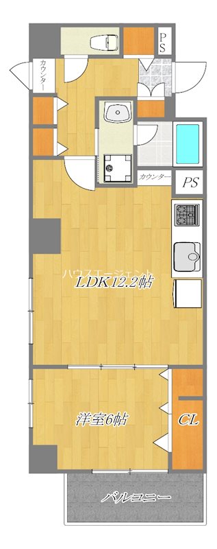 Nouvelle maison yamayaⅡ 406号室 間取り