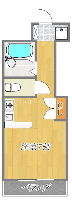 セントリバー5 405号室 間取り