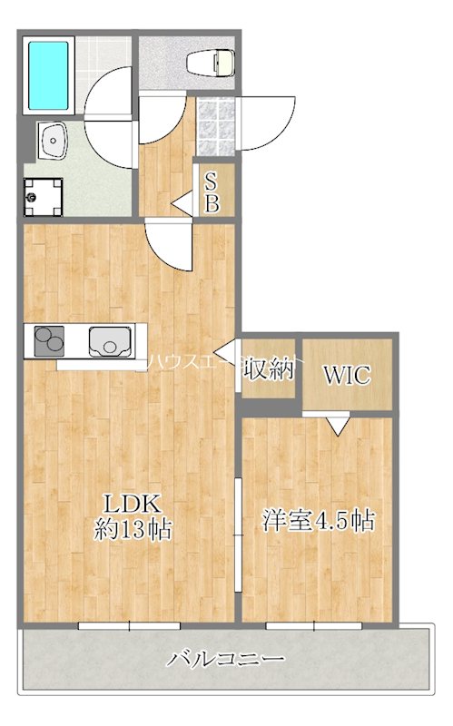 仮称RIVERA　KASAI 間取り図