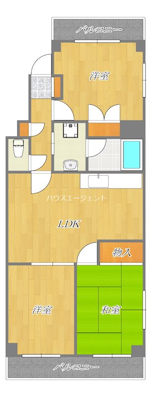 KODAヒルズ中葛西 401号室 間取り