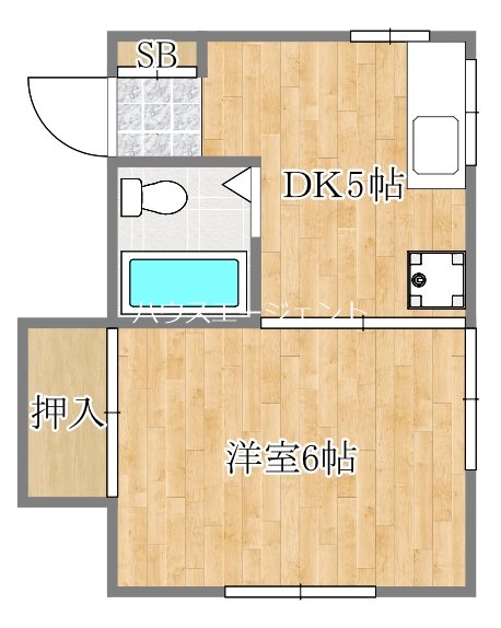 コーポ高山 201号室 間取り