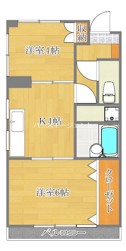 ラ・パイクスⅡ 405号室 間取り
