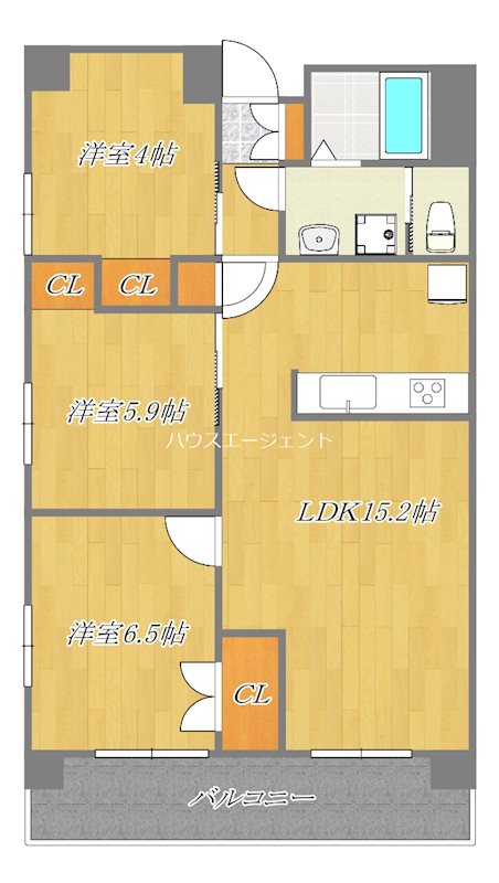 アパートメントけやき通り中葛西 601号室 間取り
