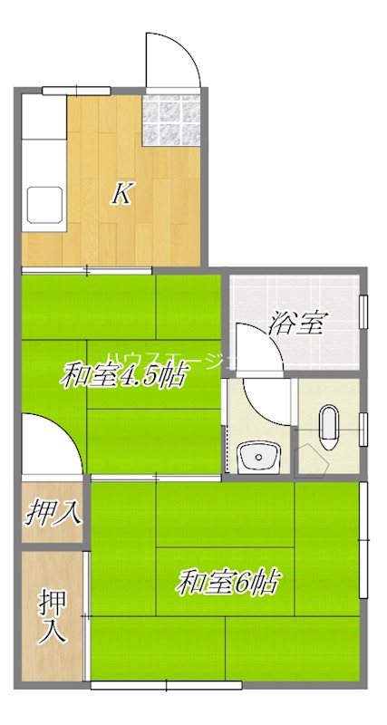 柊荘 201号室 間取り