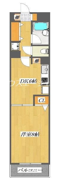 ラ・ベリーテ西葛西 707号室 間取り