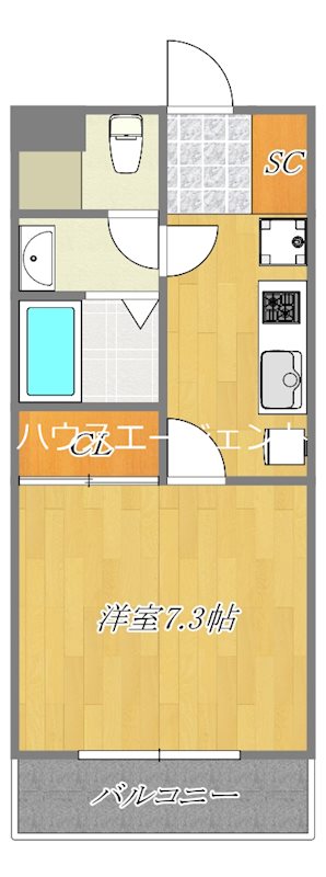 ブルックサイド西葛西 301号室 間取り