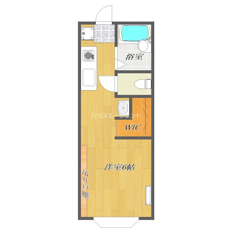 エステートタイム６ 207号室 間取り
