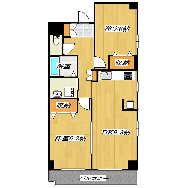 エスペランサ 801号室 間取り
