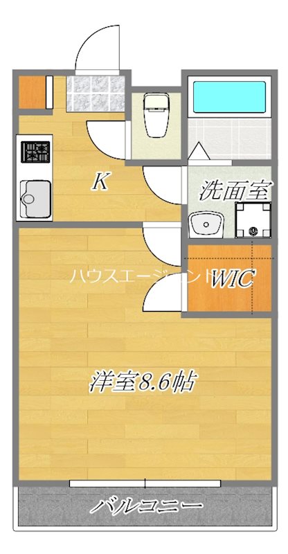 アムールコーポサンレークⅣ 102号室 間取り