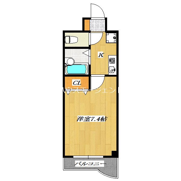 イーストパレス 202号室 間取り