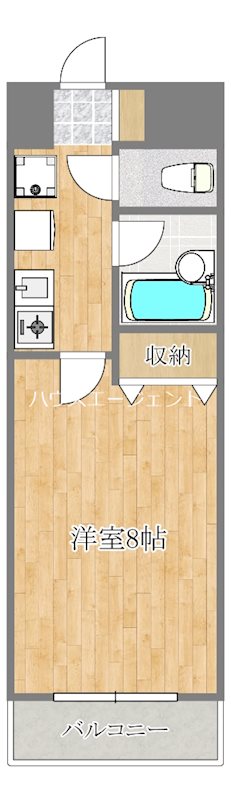 きららベガ 308号室 間取り