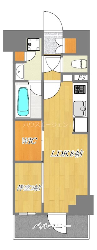コンフォリア・リヴ西葛西 406号室 間取り