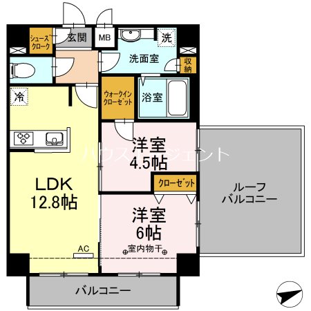 PLUM　VILLAGE 506号室 間取り