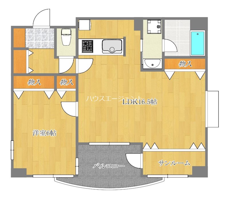 カスタム南葛西 503号室 間取り