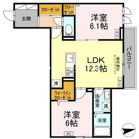 グラナーデ中葛西Ⅱ 301号室 間取り