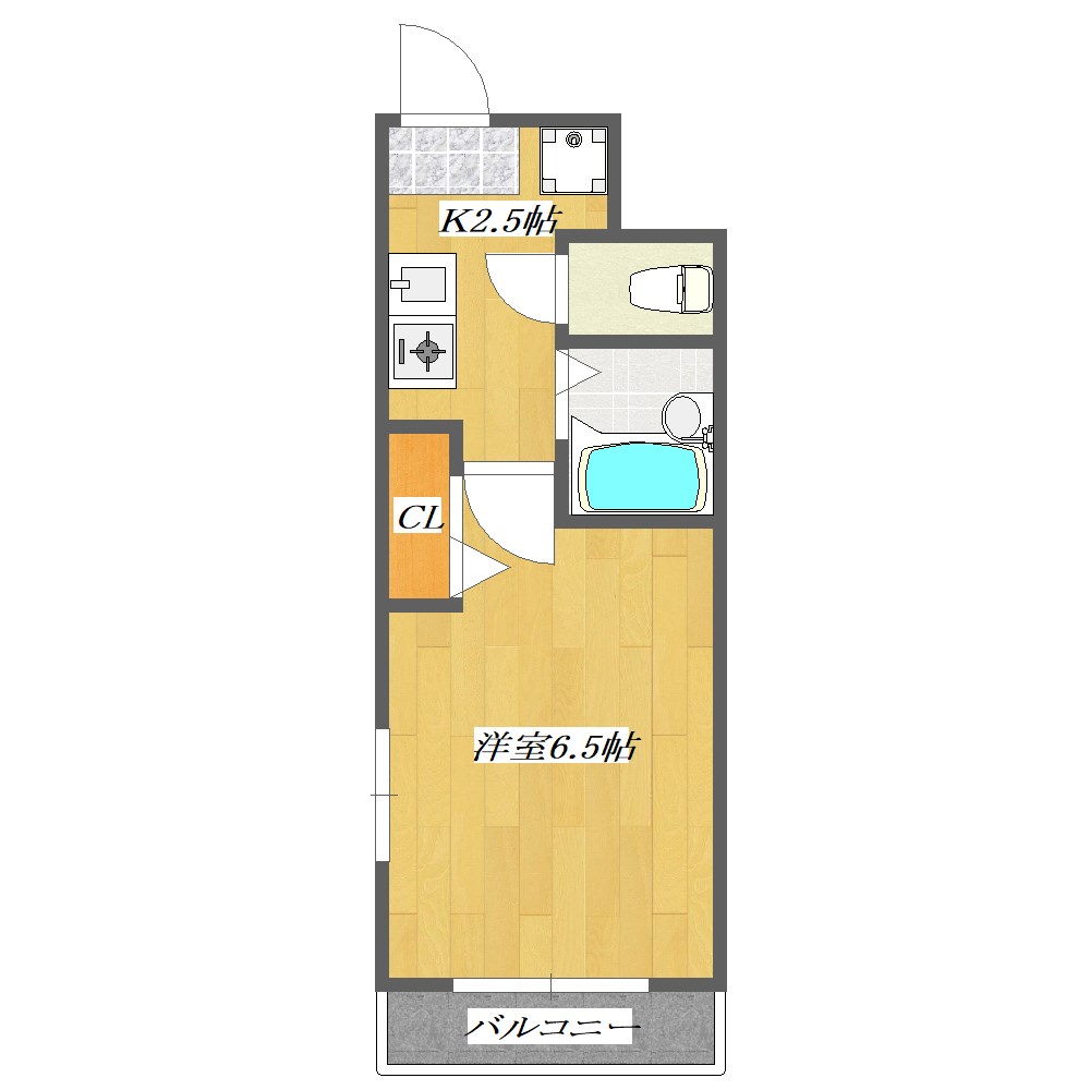 ハーモニー 204号室 間取り