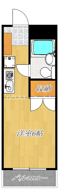 エスクロープラザ 409号室 間取り