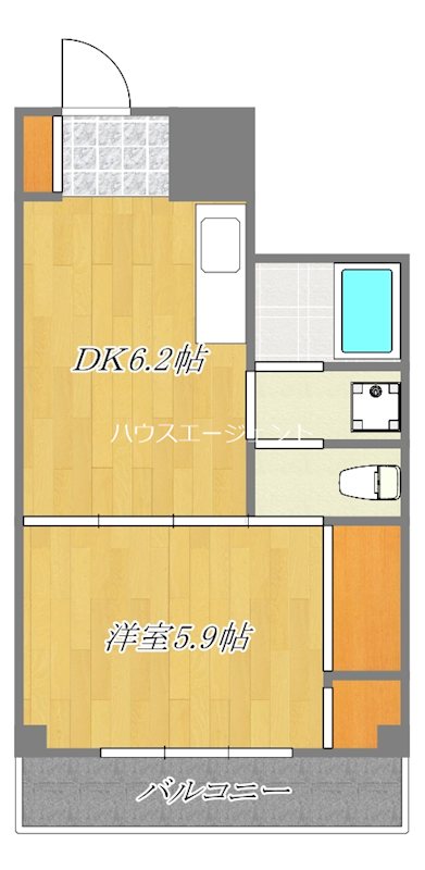 ラ・ヴェール多喜 502号室 間取り