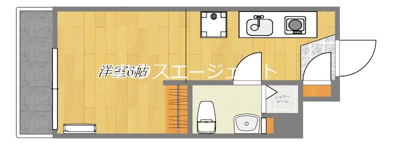 フローラ５ 525号室 間取り