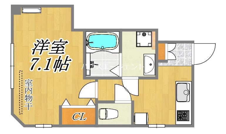 プレジール 101号室 間取り