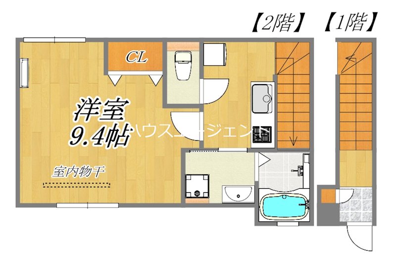 プレジール 207号室 間取り