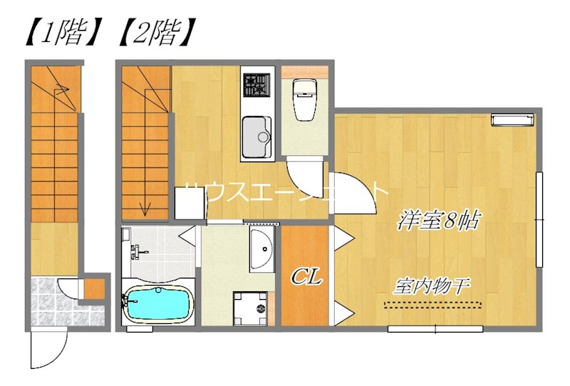 プレジール 208号室 間取り