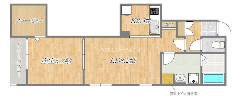 サン・シャトン 302号室 間取り