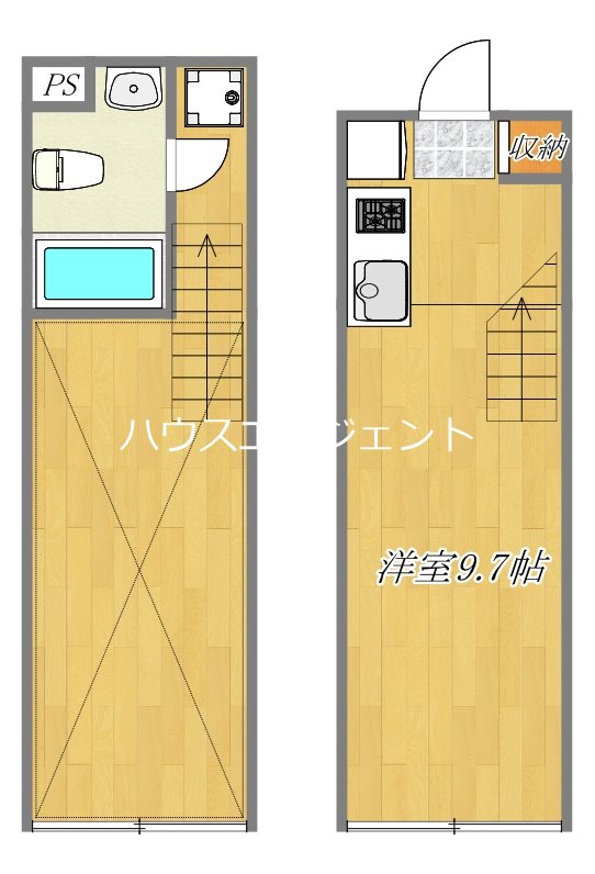 グランドハーモニーⅧ 401号室 間取り