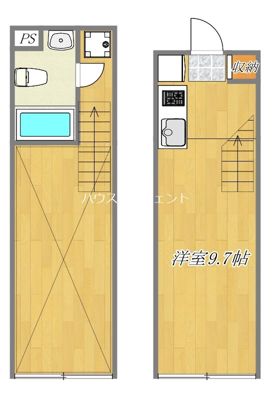 グランドハーモニーⅧ 401号室 間取り