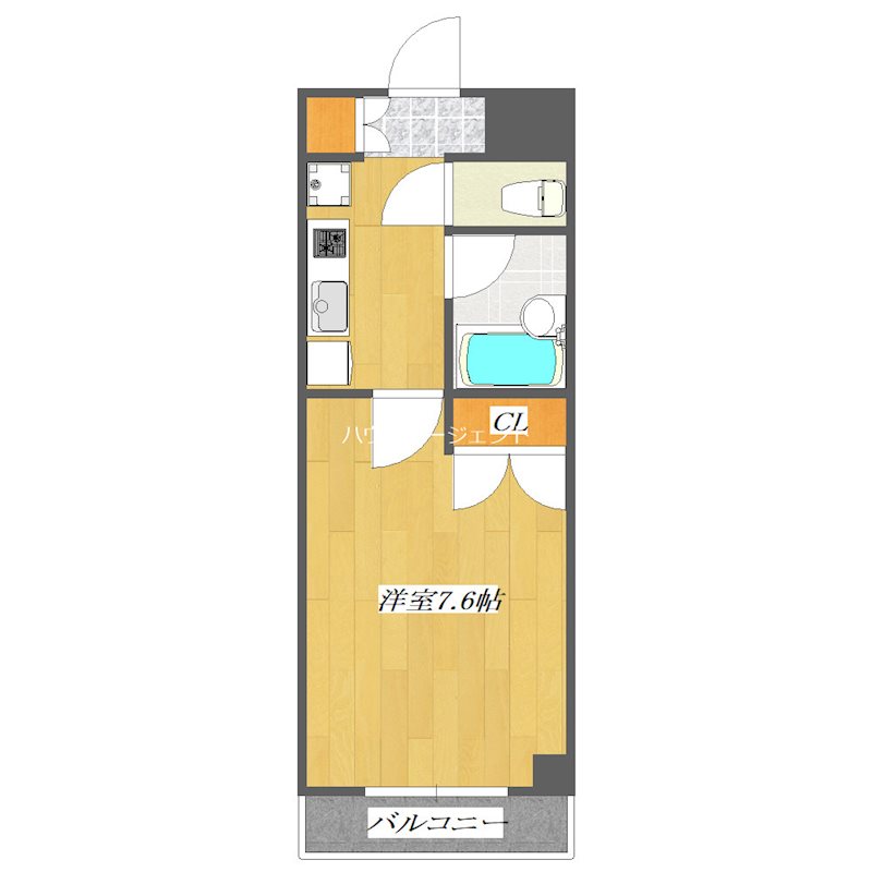 ベルナール 102号室 間取り