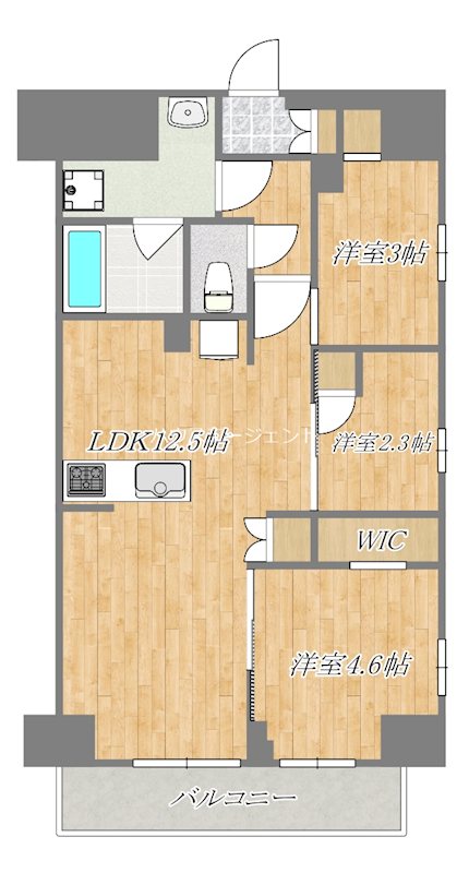 コンフォリア東葛西 701号室 間取り