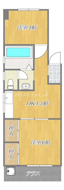 三雲ハウス 302号室 間取り