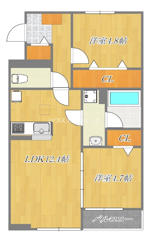 CHEVAL南葛西 103号室 間取り