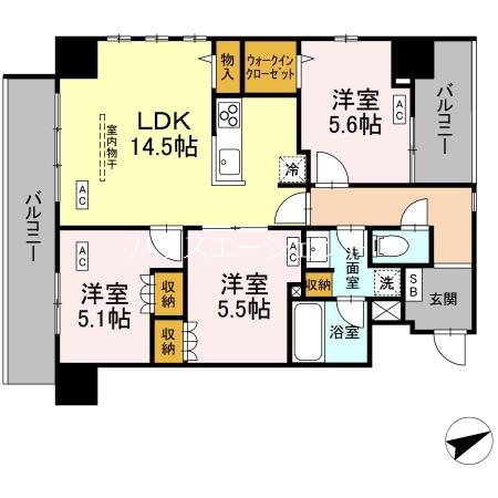 （仮称）中葛西５丁目プロジェクト 201号室 間取り