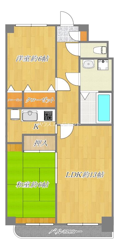 ウイング東葛西 102号室 間取り