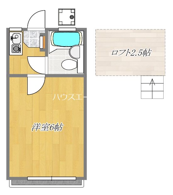 エクセル１ 113号室 間取り