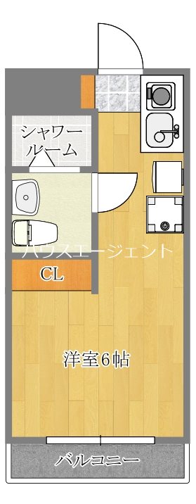 モア４ 411号室 間取り