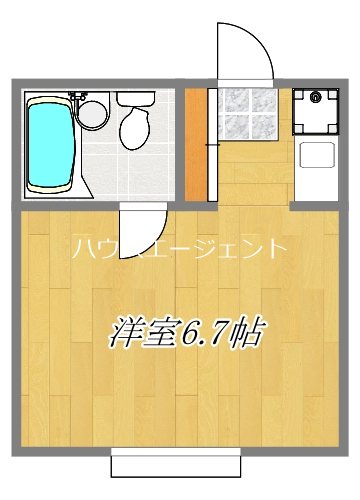 PARK　SIDE HOUSE 107号室 間取り