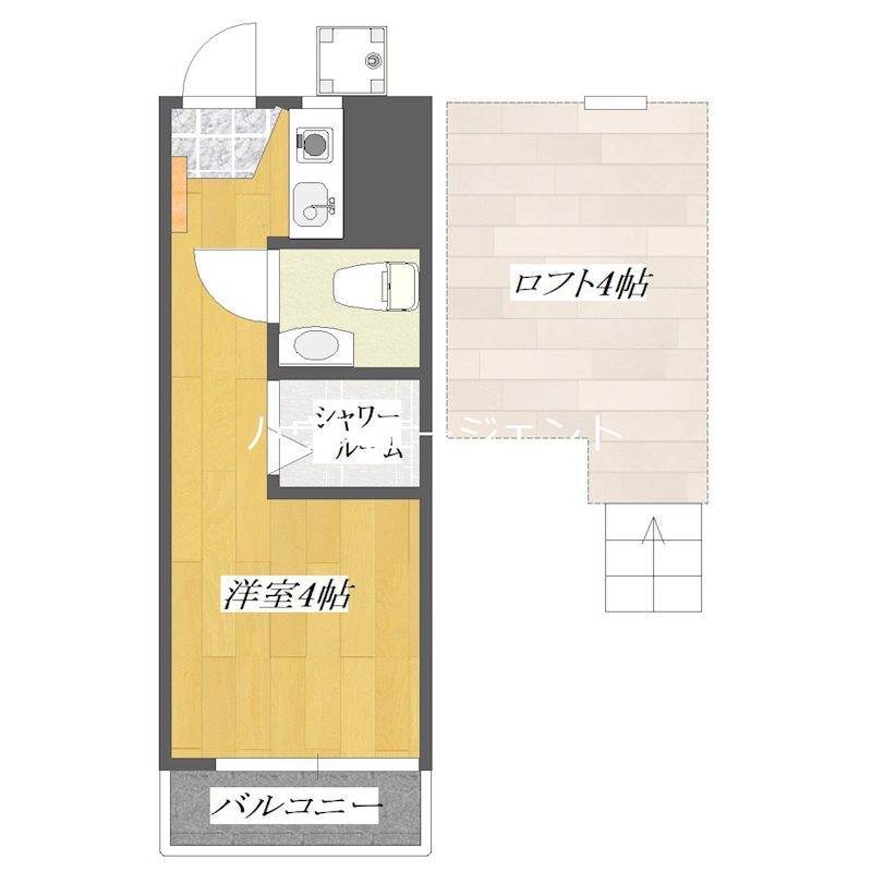 エクセル６ 626号室 間取り