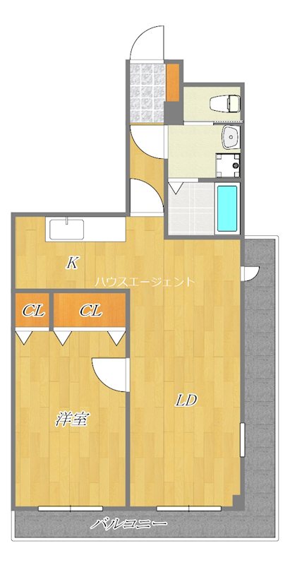 フォレストグリーン 301号室 間取り