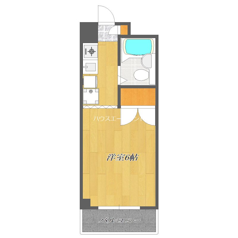 メイプルハイムⅠ 206号室 間取り