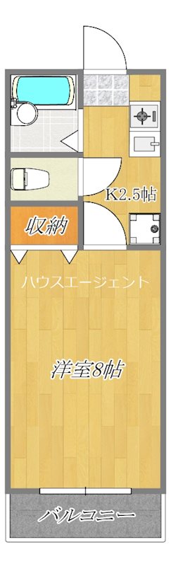 ラクダ 105号室 間取り
