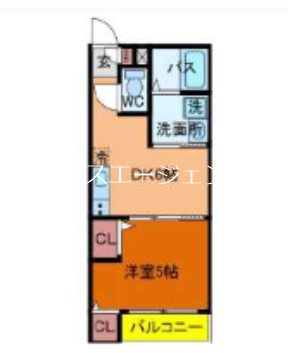 ＤーⅠ 101号室 間取り