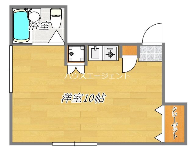 オーブリッジ 201号室 間取り