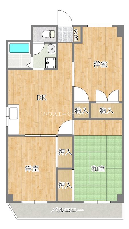 メゾン・アルベール 201号室 間取り