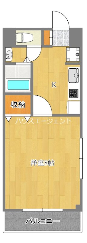 ロイヤルハイアット 307号室 間取り