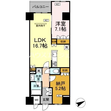 サンジョイアゼロ 211号室 間取り